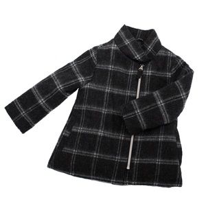 Cozy zip-front jacket for girls.